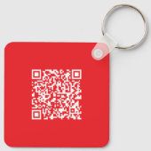 Maak een scanbare rode (bewerkbare) QR-code Sleutelhanger (Achterkant)