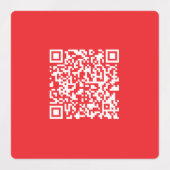 Maak een scanbare rode QR-code Waterdicht Labels (Design 1)