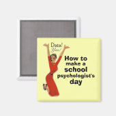 Maak een school psycholoog dag magneet (Voorkant / Achterkant)