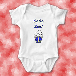 Maak een set-bake blauwe cupcake romper