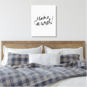 Maak een Sierkussen met een Wish Typography Canvas Afdruk (Insitu (Slaapkamer))