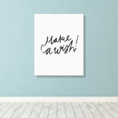 Maak een Sierkussen met een Wish Typography Canvas Afdruk (Insitu (Houten vloer))