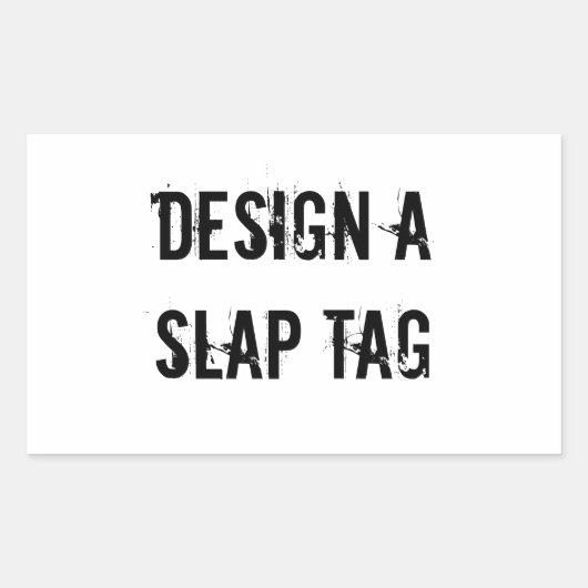 Maak een slap Label Design Sticker Graffitti (Voorkant)