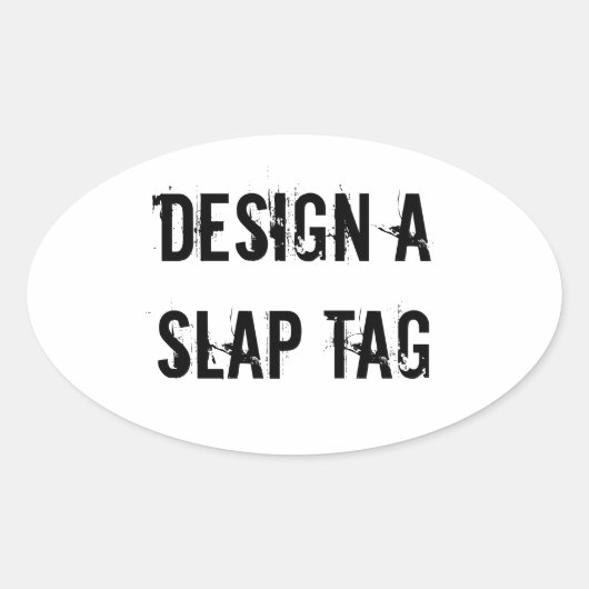 Maak een slap Label Design Sticker Graffitti (Voorkant)