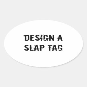 Maak een slap Label Design Sticker Graffitti