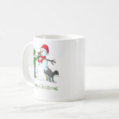 Maak een Sneeuwman Koffiemok (Voorkant links)
