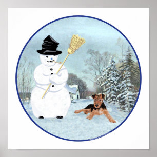 Maak een Sneeuwman Poster
