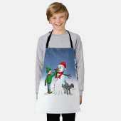 Maak een Sneeuwman Schort (Gedragen)