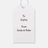 Maak een sneeuwpop voor Kerstmis Cadeaulabel (Achterkant)