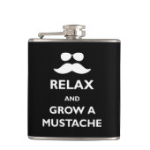 Maak een snor los en kweek een snor heupfles (Voorkant)