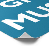 Maak een snor los en kweek poster (Hoek)