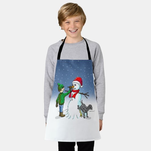 Maak een Snowman Schort (Gedragen)