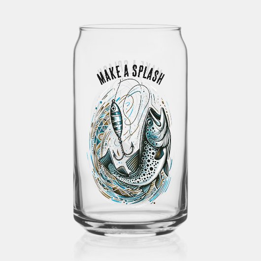 Maak een spetterende visser blikvorm glas (Voorkant)