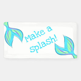 Maak een Splash! Banner Mermaid Party
