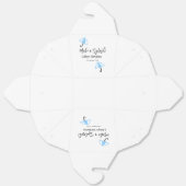 Maak een splash blauwe paraplu zomer zwembad verja bedankdoosjes (Ongevouwen)