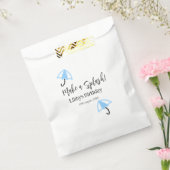 Maak een splash blauwe paraplu zomer zwembad verja bedankzakje (Gezegeld)