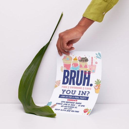 Maak een splash! Bruh-tastic Pool Party voor de Co Kaart