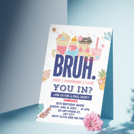 Maak een splash! Bruh-tastic Pool Party voor de Co Kaart