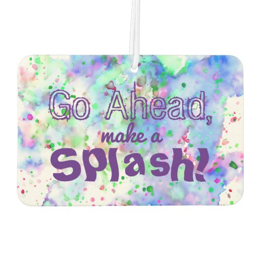 Maak een Splash Fun Waterverf Paint Splatter Luchtverfrisser (Achterkant)