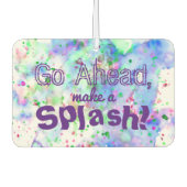 Maak een Splash Fun Waterverf Paint Splatter Luchtverfrisser (Voorkant)