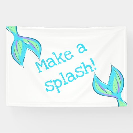 Maak een Splash! Mermaid Banner (Horizontaal)