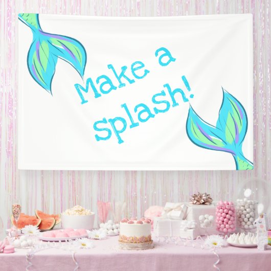 Maak een Splash! Mermaid Banner (Feest)