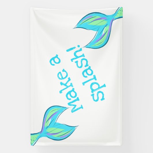 Maak een Splash! Mermaid Banner (Verticaal)