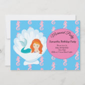 Maak een Splash Mermaid verjaardagsfeestje Kaart (Voorkant)