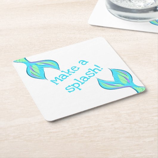 Maak een Splash! Onderzetters voor Zeemeerminnend  (Schuin)
