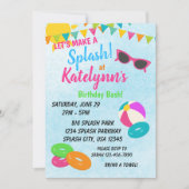 Maak een Splash verjaardagsuitnodiging Kaart (Voorkant)