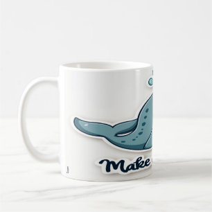 Maak een Splash - Vet en Energiek Motivatie Koffiemok