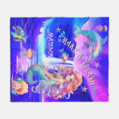 Maak een splash zeemeermin magische waterval fleece deken (Voorkant (Horizontaal))