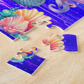 Maak een splash zeemeermin magische waterval legpuzzel (Zijkant)