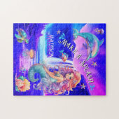 Maak een splash zeemeermin magische waterval legpuzzel (Horizontaal)