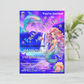 Maak een splash zeemeermin magische waterval verja kaart (Staand voorkant)