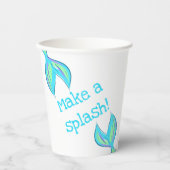 Maak een Splash! Zeemeermin Papieren Bekers (Voorkant)