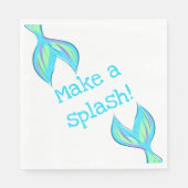 Maak een Splash! Zeemeermin Servet (Voorkant)