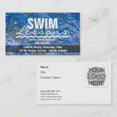 Maak een spuitblauwe waterschemerslang visitekaartje (Voorkant / Achterkant)