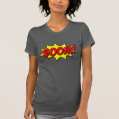 Maak een statement: BOOM! Pop Art Comic Tekst Effe T-shirt (Voorkant)