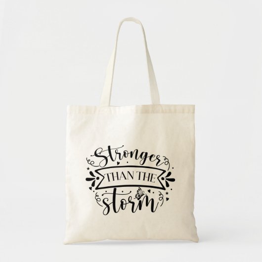 Maak een statement met de Sterker dan het Storm Tote Bag (Voorkant)