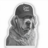 Maak een statement met deze premium zwarte grafisc sticker (Voorkant)