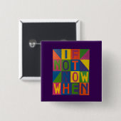 Maak een statement met een uitspraak vierkante button 5,1 cm (Voorkant /achterkant)