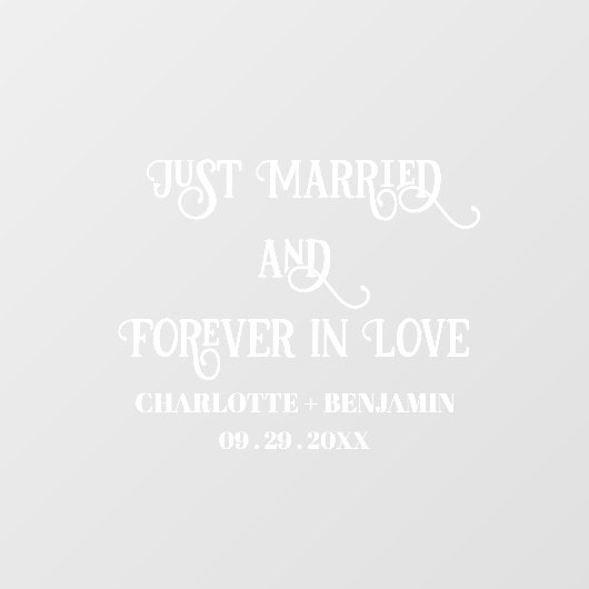 Maak een statement met Wedding Car Stickers (Vel)