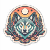 Maak een statement met Wolf Stickers (Voorkant)