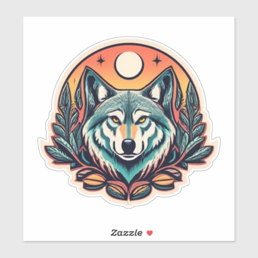 Maak een statement met Wolf Stickers (Vel)