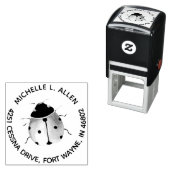 Maak een Stempel met een Lievebug Rond Retouradres (In situ)
