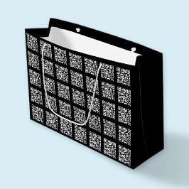 Maak een tegel QR-codepatroon | Aanpasbare kleur Groot Cadeauzakje