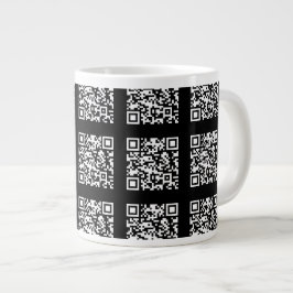 Maak een tegel QR-codepatroon | Aanpasbare kleur Grote Koffiekop