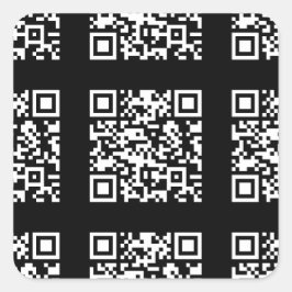 Maak een Tegel QR-codepatroon | Aanpasbare Kleur Vierkante Sticker