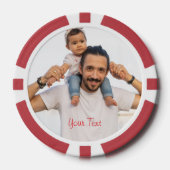 Maak een Thuis Toernooi Spelavond met Aangepaste F Poker Chips (Voorkant)